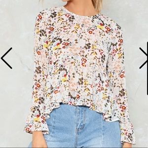 Nasty Gal Freak Of Nature Ruffle Top